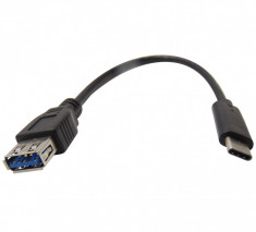 Cablu adaptor OTG USB A mama la USB Type-C foto