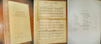 Partituri-Coruri Compozitori banateni Timisoara RPR 1957. foto
