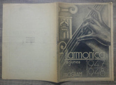 Program Filarmonica// stagiunea 1947-48 foto