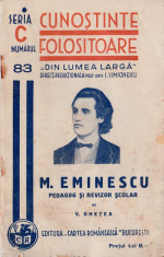 Mihai Eminescu pedagog ?i revizor ?colar foto