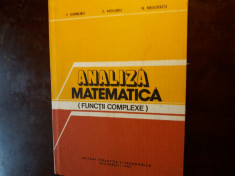 analiza matematica (functii complexe) hamburg si altii foto