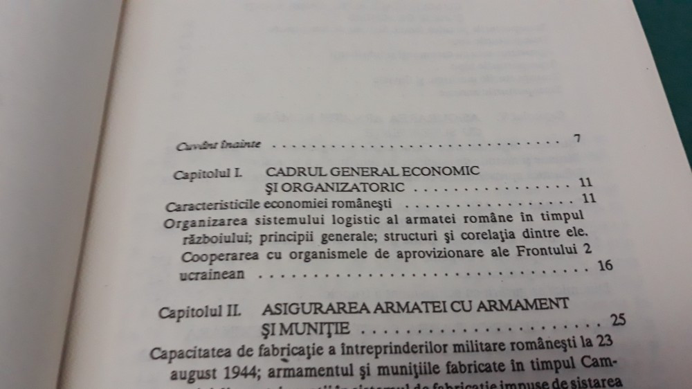LOGISTICA ARMATEI ROMÂNE ÎN AL DOILEA RĂZBOI MONDIAL/ CAMPANIA DIN VEST/  1995 | arhiva Okazii.ro