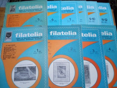 Revista filatelia-1980-set complet 12 numere foto