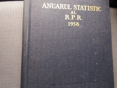 ANUARUL STATISTIC AL RPR 1958 foto