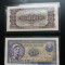 bancnote romanesti 3lei serie rosie si 5lei serie rosie plastificate