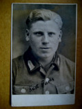 Ww2-3Reich-Foto Militar Kurt Fuchs cu semnatura stare buna.