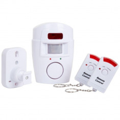 Alarma wireless cu 2 Telecomenzi+ senzor miscare Garantie 2 ani foto