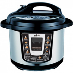 Multicooker multifunctional de gatit Zephyr, inox, 1000W,12 programe foto