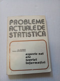 Probleme actuale de statistica - Ion Petrica, Vasile Stefanescu