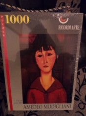 Puzzle 1000 piese Amedeo Modigliani - Tete de jeune fille foto