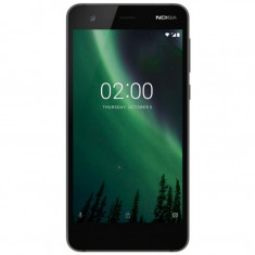 Smartphone Nokia 2 , Dual Sim , 5 Inch , Quad Core , 1 GB RAM , 8 GB , Retea 4G LTE , 4100 mAh , Android Nougat , Negru foto