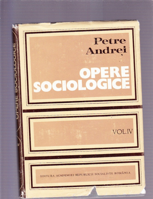 PETRE ANDREI -OPERE SOCIOLOGICE