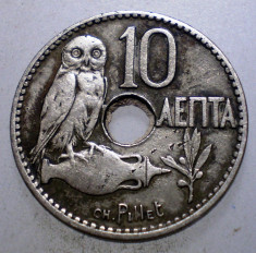 1.206 GRECIA 10 LEPTA 1912 foto