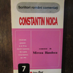 CONSTANTIN NOICA COMENTAT DE MIRCEA HANDOCA, 1994