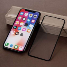 Geam Protectie Display iPhone XS iPhone X iPhone 11 Pro Acoperire Completa 5D Negru foto