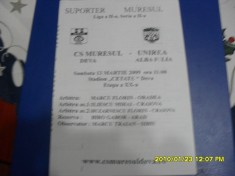 program Muresul Deva - Unirea Alba I.