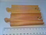 bnk jc Linii de tren de lemn compatibile Thomas - 11 cm - lot 5 bucati