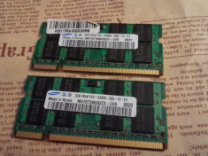 Kit memorii RAM laptop 4Gb DDR2(2x2Gb) 667Mhz Samsung sodimm foto