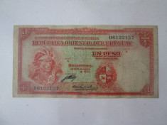 Rara! Uruguay 1 Peso 1935 foto