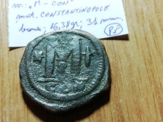 Imp Bizantin, Follis=M=40 nummii, Iustinian I (527-565) (P5) foto