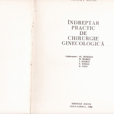 INDREPTAR PRACTIC DE CHIRURGIE GINECOLOGICA
