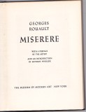 GEORGES ROUAULT - MISERERE ( IN ENGLEZA )