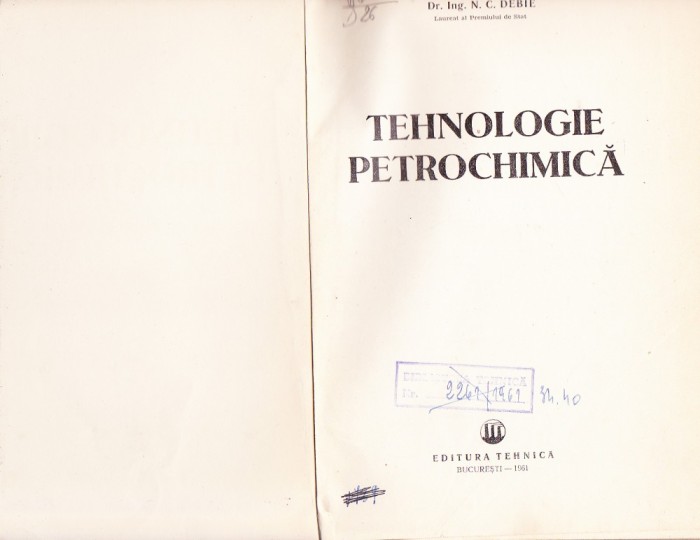 TEHNOLOGIE PETROCHIMICA