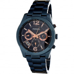 Ceas Fossil dama Perfect Boyfriend ES4093 albastru Stainless-Steel Quartz Fashion foto