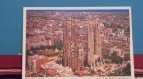 SPANIA - BARCELONA - SAGRADA FAMILIA - VEDERE AERIANA - NECIRCULATA., Fotografie