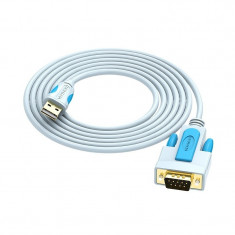 USB 2.0 la DB9 serial RS232 Port COM DB9 Cablu Ada Lungime 2 Metri foto