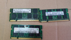 M-62.LOT 10 BUCATI Memorie Laptop Diverse Sodimm DDR2 1 GB 667 Mhz PC2-5300 foto