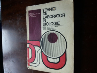 tehnici de laborator in biologie manual foto