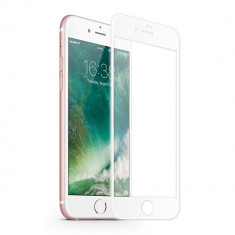 Folie sticla 3D securizata iPhone 7 Plus/8 Plus, White foto