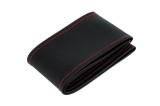 Husa volan imitatie piele, neagra si cusatura rosie, marimea M 38cm, Oem