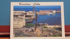 SPANIA - BARCELONA - MONUMENTUL COLON SI PORTUL - NECIRCULATA.
