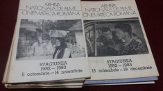 LOT 20 BROSURI ARHIVA NATIONALA DE FILME - CINEMATECA ROMANA ANII 80 foto