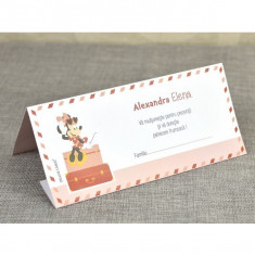 Card plic botez Minnie Mouse Travel 5701 foto