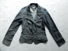 Geaca blugi Tommy Hilfiger Denim Ophelia Blazer Ragged Glazed. Marime L; ca noua foto