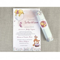 Invitatie botez papirus Winnie The Pooh 15712 foto