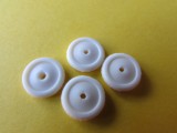 bnk jc Roti 10 mm pentru Dinky seria 35 - albe - lot 4 bucati