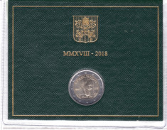 VATICAN moneda 2 euro comemorativa 2018_P.PIO, BU foto