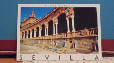 SPANIA - SEVILLA - PLAZA ESPANA - NECIRCULATA. foto