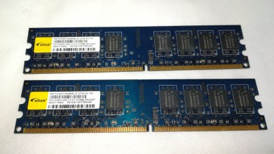 KIT 2 Memorii RAM PC - Elixir / 1 GB (2x512 MB) / DDR2 / 667 MHz / PC2-5300 foto