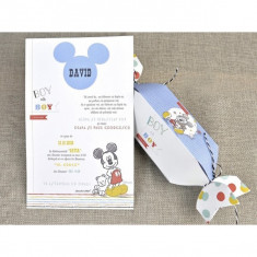 Invitatie botez Candy Mickey 15721 foto