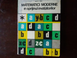matematici moderne in sprijinul invatatorilor v. rosca