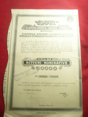 Titlu 100 Actiuni la Firma AUR -Soc.Anonima la Minele de Aur 1946 ,emisiunea II foto