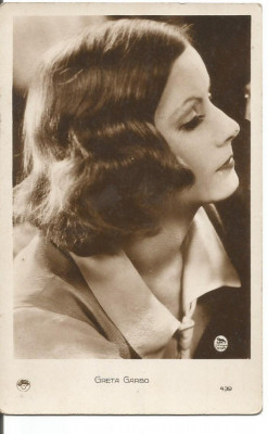 (B) carte postala-ACTORI- Greta Garbo foto