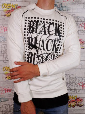 Bluza/Hanorac fashion &amp;quot;Black Black Black&amp;quot; Bumbac 100% foto