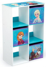 Organizator cu cadru din lemn pentru carti si jucarii Frozen Cube foto