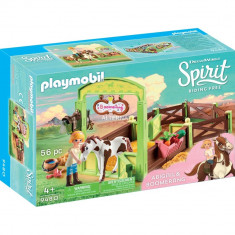 Playmobil Spirit - Spatiu ingrijire cai - Abigail &amp;amp;amp; Boomerang foto